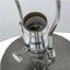 Lampe de table 16 x 16 x 23,5 po gris et argent brossé (assemblage de l'abat-jour requis)