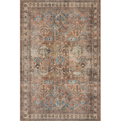 Delirenne Traditional Vintage Floral Rug