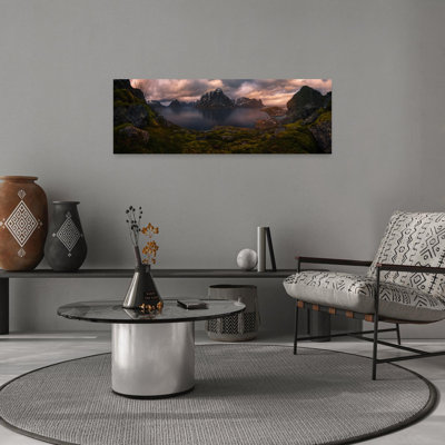 Art mural paysage côtier de Lofoten