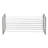 Stackable Two‑Tier Metal Shoe Rack in Closet Storage Organizer Silver