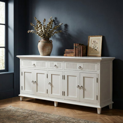 Aliyat Knowsley Bottom - Kitchen Buffet Table With 5 Doors 3 Drawers
