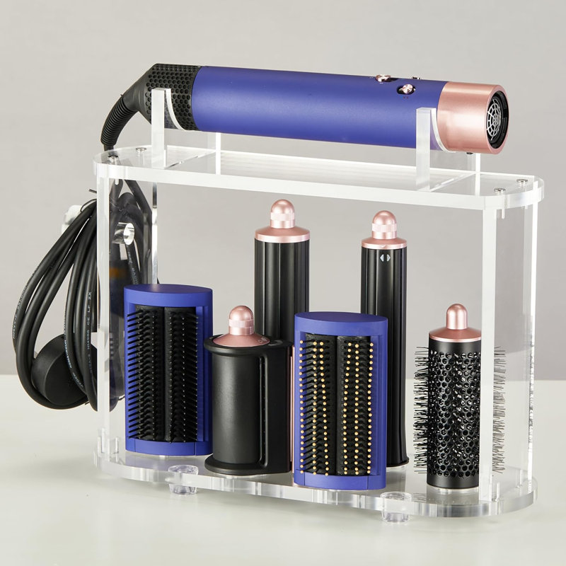 Support et organisateur en acrylique compatibles avec les accessoires Dyson