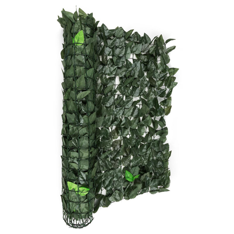 Leaf Balcony Rolled Fence Panel, Dark Green, 300 cm x 150 cm