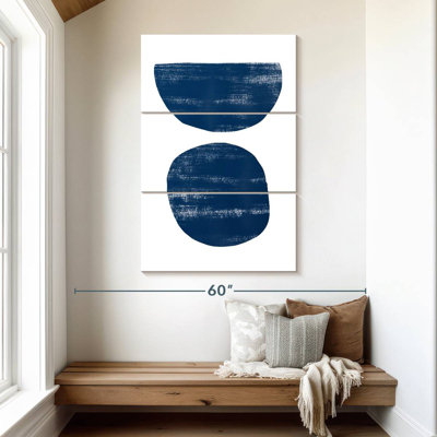Abstraction I bleu marine