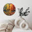 Horloge murale feuilles d'automne