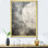 Minimalisme, lune grise, surface 2 - Tachisme, art mural