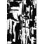 Tapis noir lavable à motif tressé illustré-1731717926