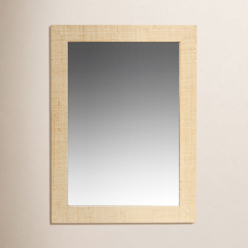 Kehoe Raffia Mirror, Natural