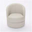 Fauteuil d'appoint pivotant en cuir Gream Top-grain, 360 ° lisse Spin, chaise longue moderne de style Mid-Century pour le salon / bureau-191176630