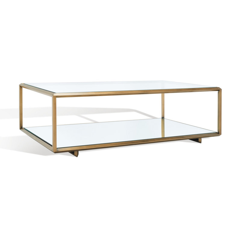 Flodie Glass Top Coffee Table