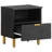 vidaXL Bedside Cabinet Black