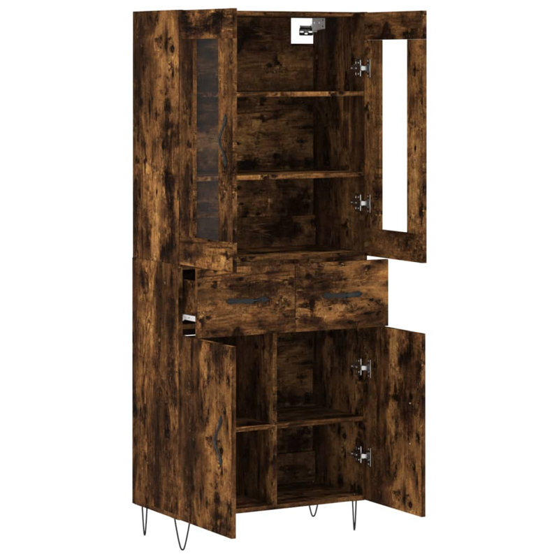 Thanh 69.5 cm W Highboard, Smoked Oak