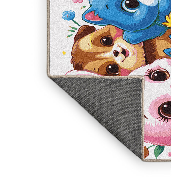 Tapis mignon pour enfants, Rectangulaire 8 pi x 12 pi