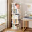 5 Tier Rotating Bookshelf, 360° Display Round Spinning Bookshelf, Space-Saving, Small Space Rotating Bookshelf Tower For Bedroom, Living Room, Home, Office-1183297810