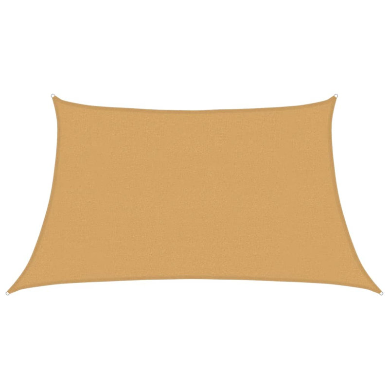 4m x 2m Trapezium Shade Sail, Yellow