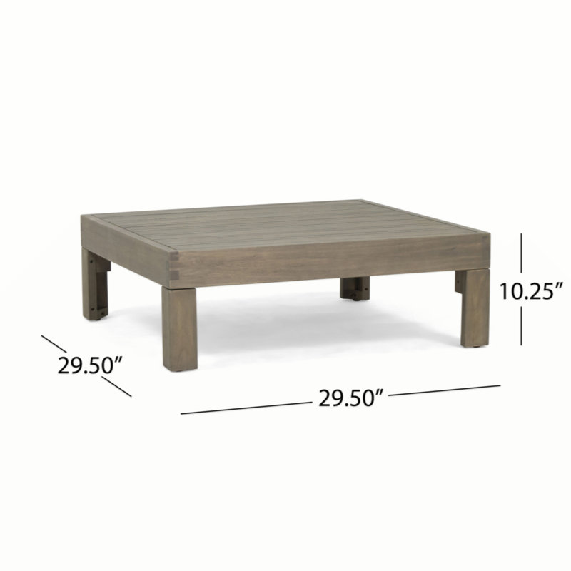 Banc d'extérieur en bois d'acacia Jerilou, Blanc, Gris foncé
