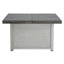 Extendable Rectangle Aluminum Alloy Fire Pit Table