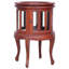 Table de bout en verre massif et acajou-994247739