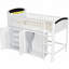 Lit mezzanine avec armoire de rangement, garde-robe et DEL-1396809185-1396809184