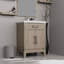 Meuble-lavabo simple en chêne gris 24 po X P 18 po D