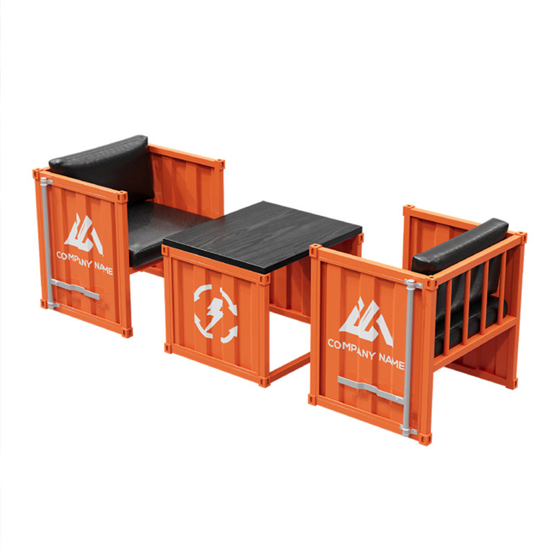 Ensemble de table et chaises de style industriel