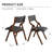 Upholstered folding Dining chair-1909532267