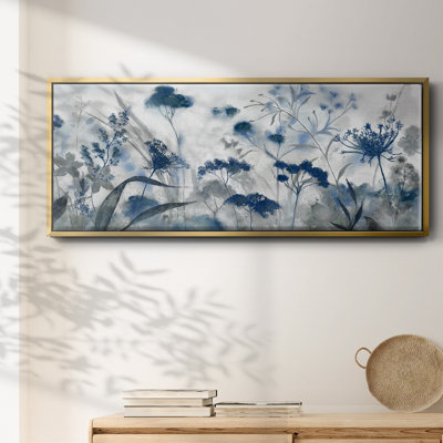 Toile encadrée indigo Inky
