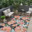 Floral Design Outdoor Rug Pink/Black No Slip for Deck Backyard Balcony Patio-1973399637