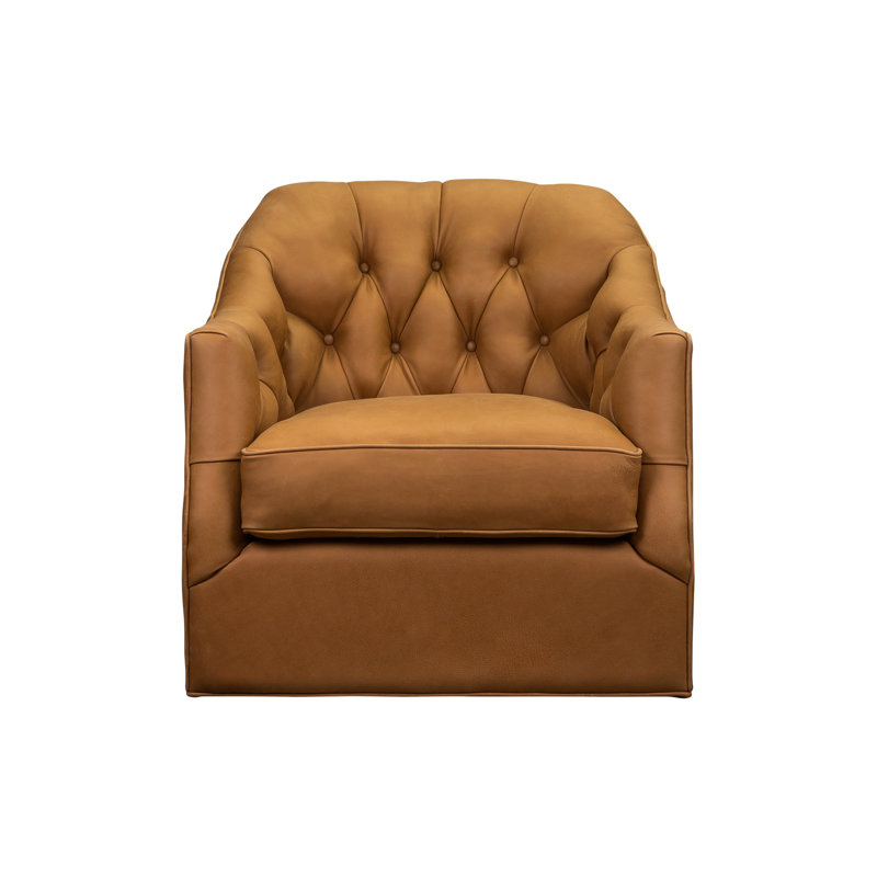 Chaise pivotante Brighton en chameau Dilworth