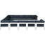 Canapé modulaire d'extérieur en U avec coussins Marquice-61209844-61209842