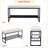 AileyChamille 40.6" Upholstered Entryway Bench with Lower Shoe Shelf, Sturdy Metal Frame-1084786875