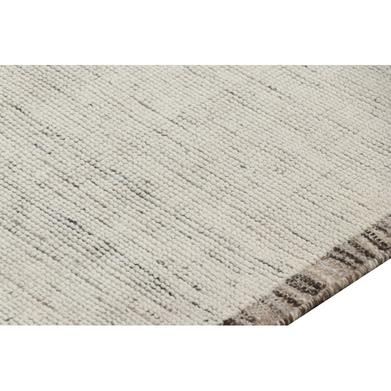 Rug & Kilim’S Contemporary Textural Rug In White Tones And Striae
