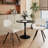 Karahalios Napalis 3-Piece Small Space Dining Set â€“ Round Table & Swivel Chairs for Kitchen, Condo or Breakfast Nook-965230955-965230952