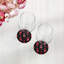 Gem Rubys Crimson Vegan Leather Round Coasters-1478306057