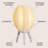 Wavy 16.5" Modern Contemporary Plant-Based PLA 3D Printed Dimmable LED Table Lamp-277406431-277406430
