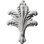 Leaf 8.75'' H x 6.25'' W x 0.75'' D Urethane Onlay Scroll