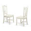 Ensemble de table de salle à manger 5 pièces pour 4 personnes comprenant une table de cuisine ronde avec piédestal et 4 chaises de salle à manger, lin blanc-1512032690-1493372620