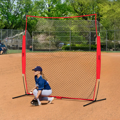 Barricade Backstop Net, Ball Sports Barrier Netting, Portable Practice