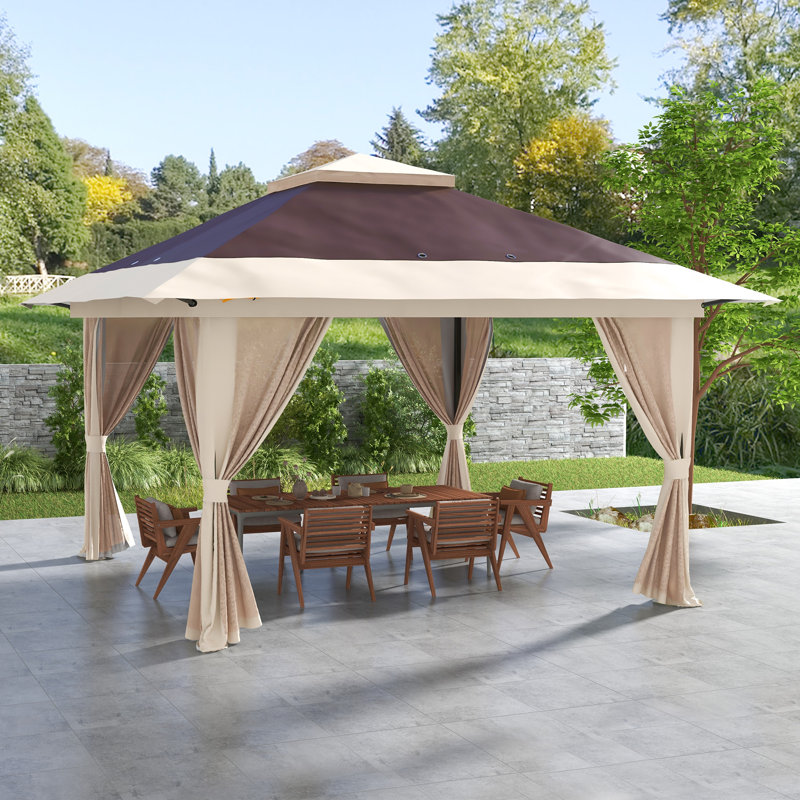 Steel Gazebo, Brown