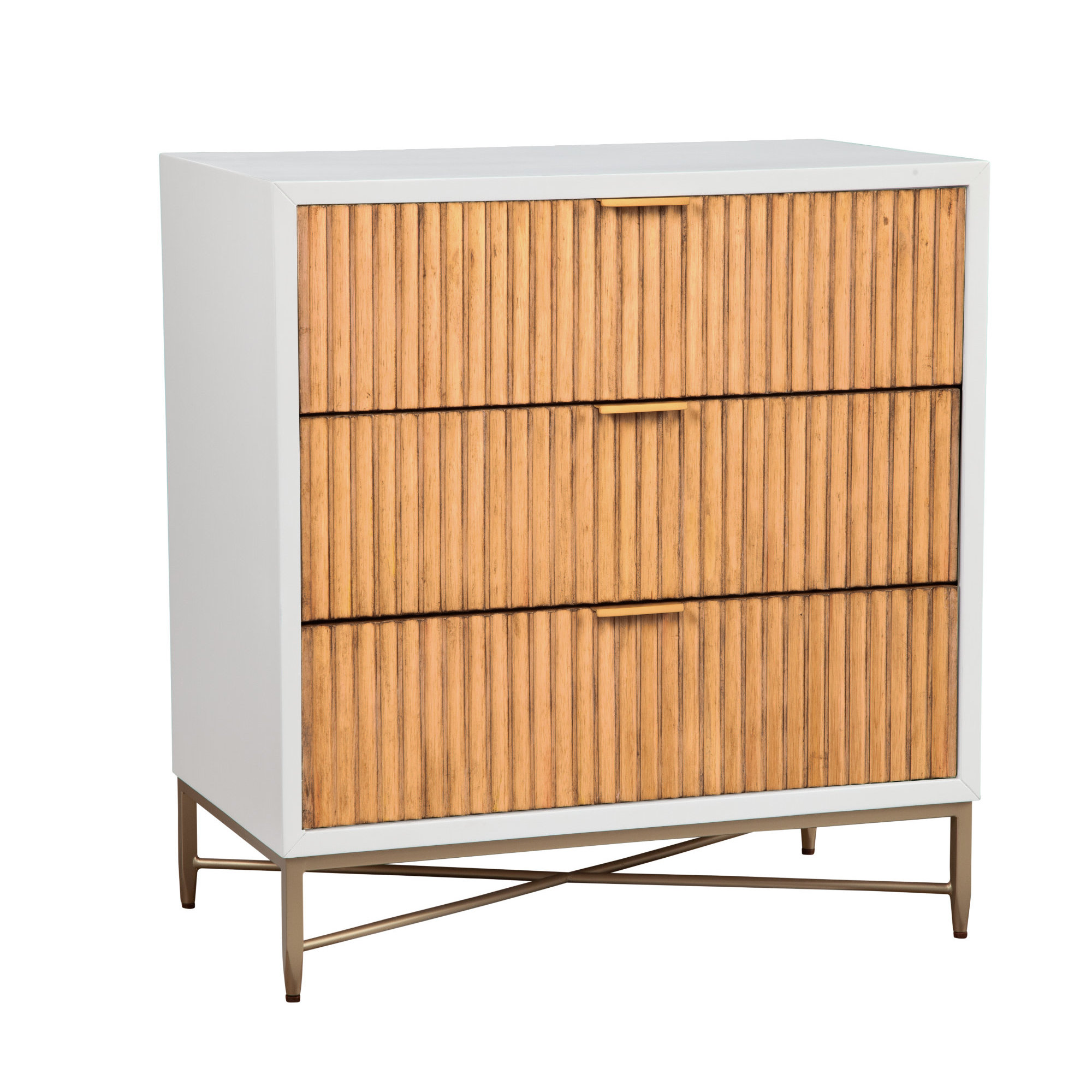 Giddens 3 Drawer Chest, White