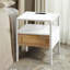 Table de bout en rotin avec prise de courant et ports USB-89056286-98288787