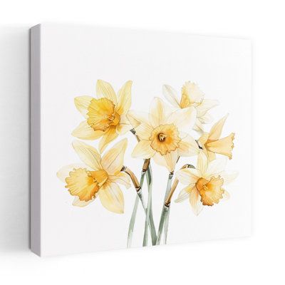 Yellow Spring Daffodils Delicate Elegant Daffodil Flower Nature Wall Art