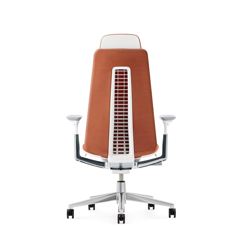 Haworth Fern Digital Knit Executive Chair, Ember, No