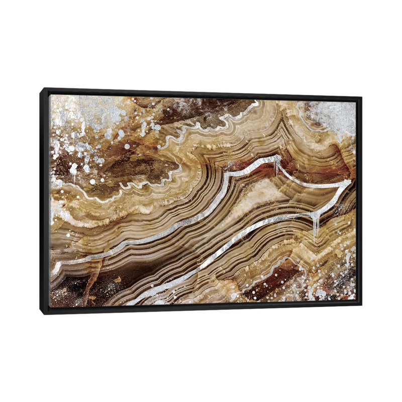 Canary Silver, impression sur toile tendue, H 18 po x l 26 po x P 1,5 po, Toile avec cadre noir, Pas de tapis