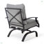Chaise berçante d'extérieur en métal (ensemble de 4)