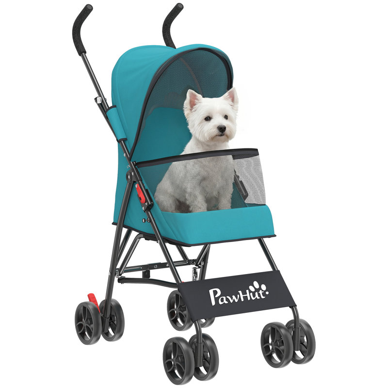 Foldable Pet Stroller, Green