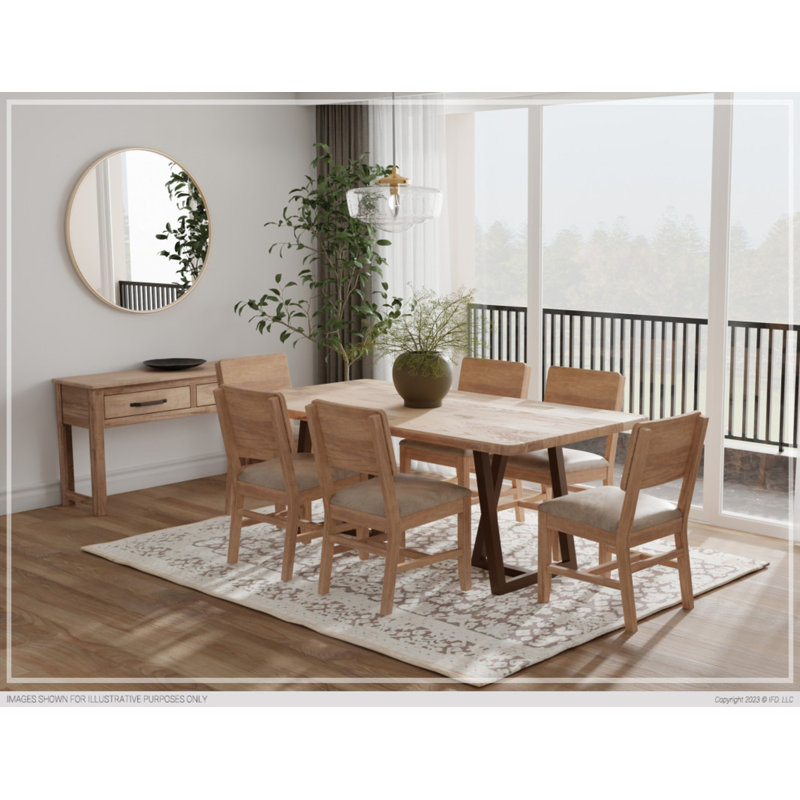 Ethyle Solid Wood Dining Table
