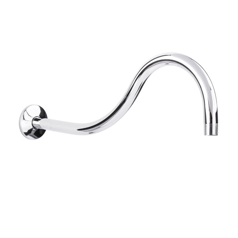 Bras de douche avec bride 16 po, Chrome