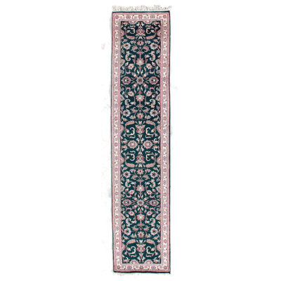 Indo Kashan One-of-a-Kind 2'8" X 12' Hand Knotted Area Rug