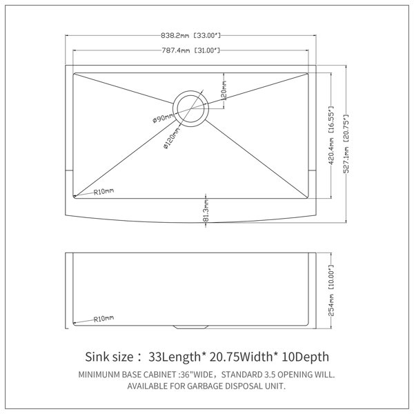 Dimensions du produit